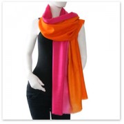 Shaded cashmere scarf